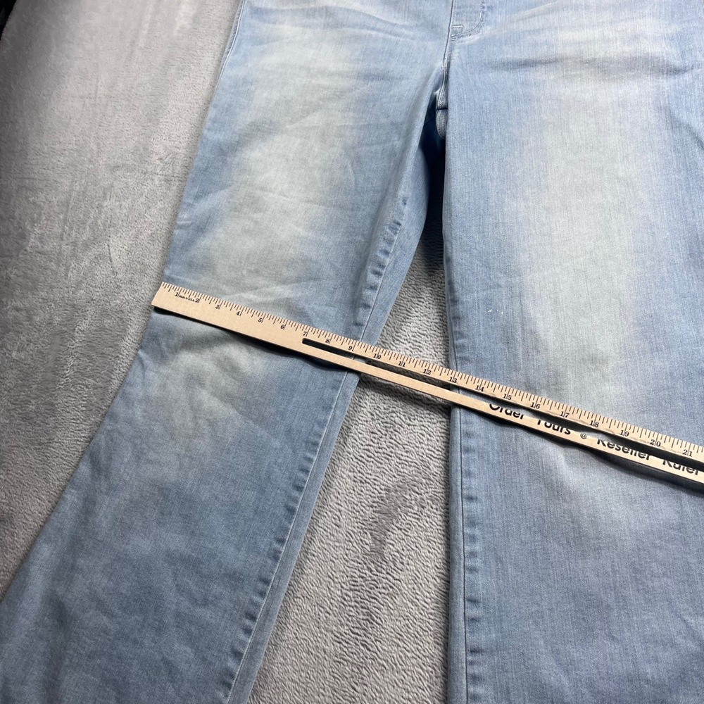 Spanx Flare Jeans Light Wash Pull On High Rise Denim 20348R Womens Size 2XL Tall - Picture 9 of 12
